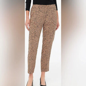 J Crew Jamie Pant Leopard Print Size 4